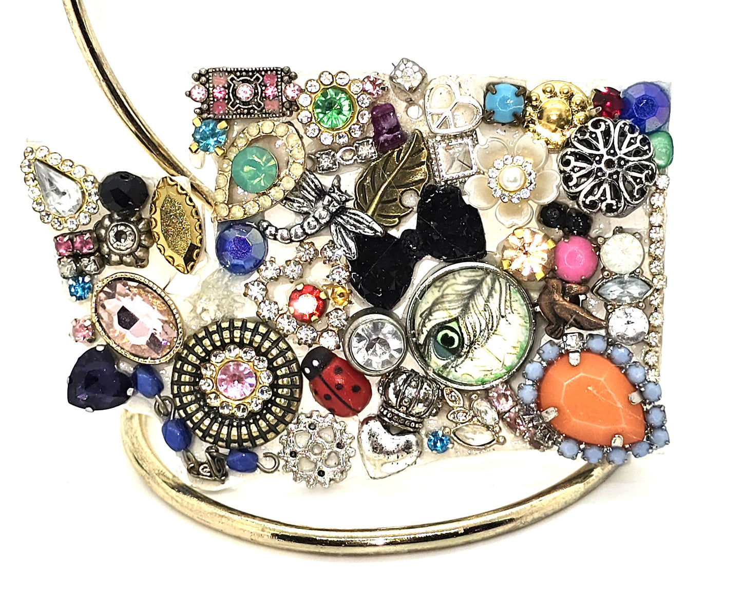 Handcrafted from recycled Materials, The State of Washington Wooden Ornament