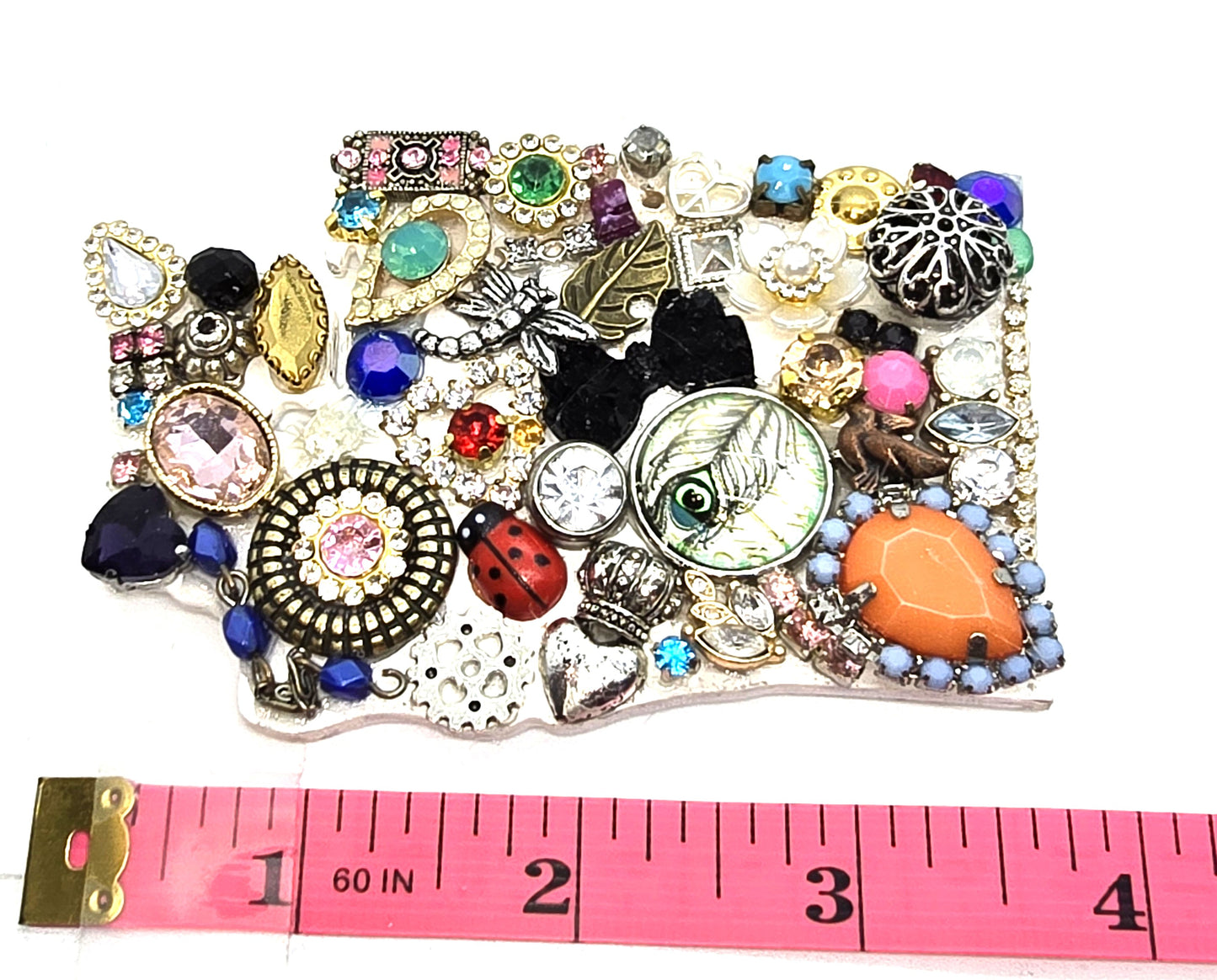 Handcrafted from recycled Materials, The State of Washington Wooden Ornament