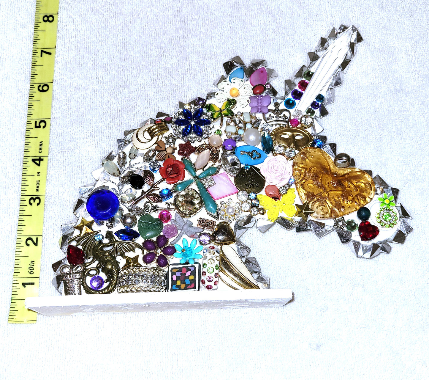 Unicorn Bejeweled home decor. Great for a Little Girls Room