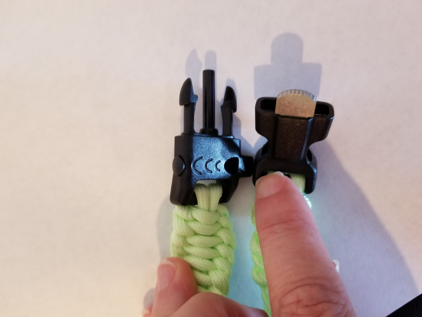 Variegated Green, Paracord, Bracelet, Tool buckle, Compass, Whistle, Firestarter, 9 inches, St Patricks Day, St Pattys Day, 3-17