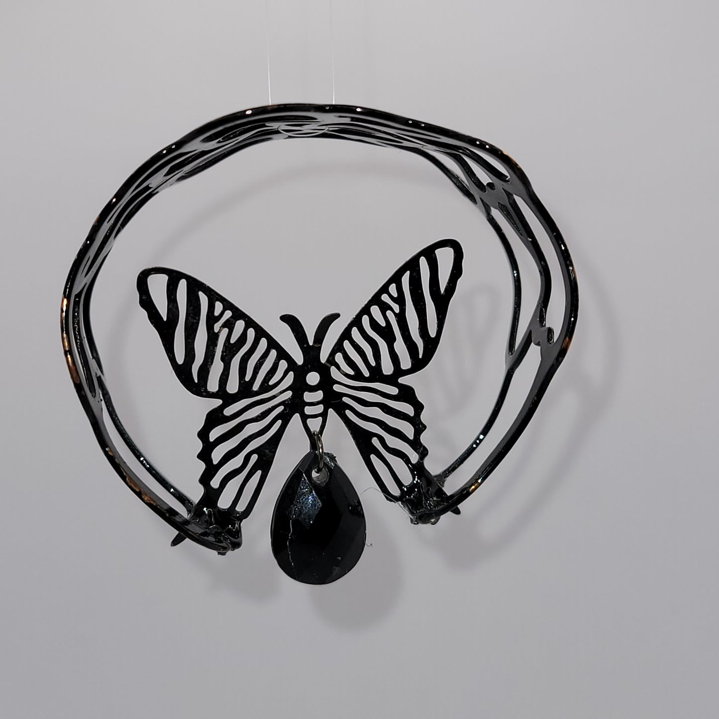 Handcrafted Black Butterfly Ornament