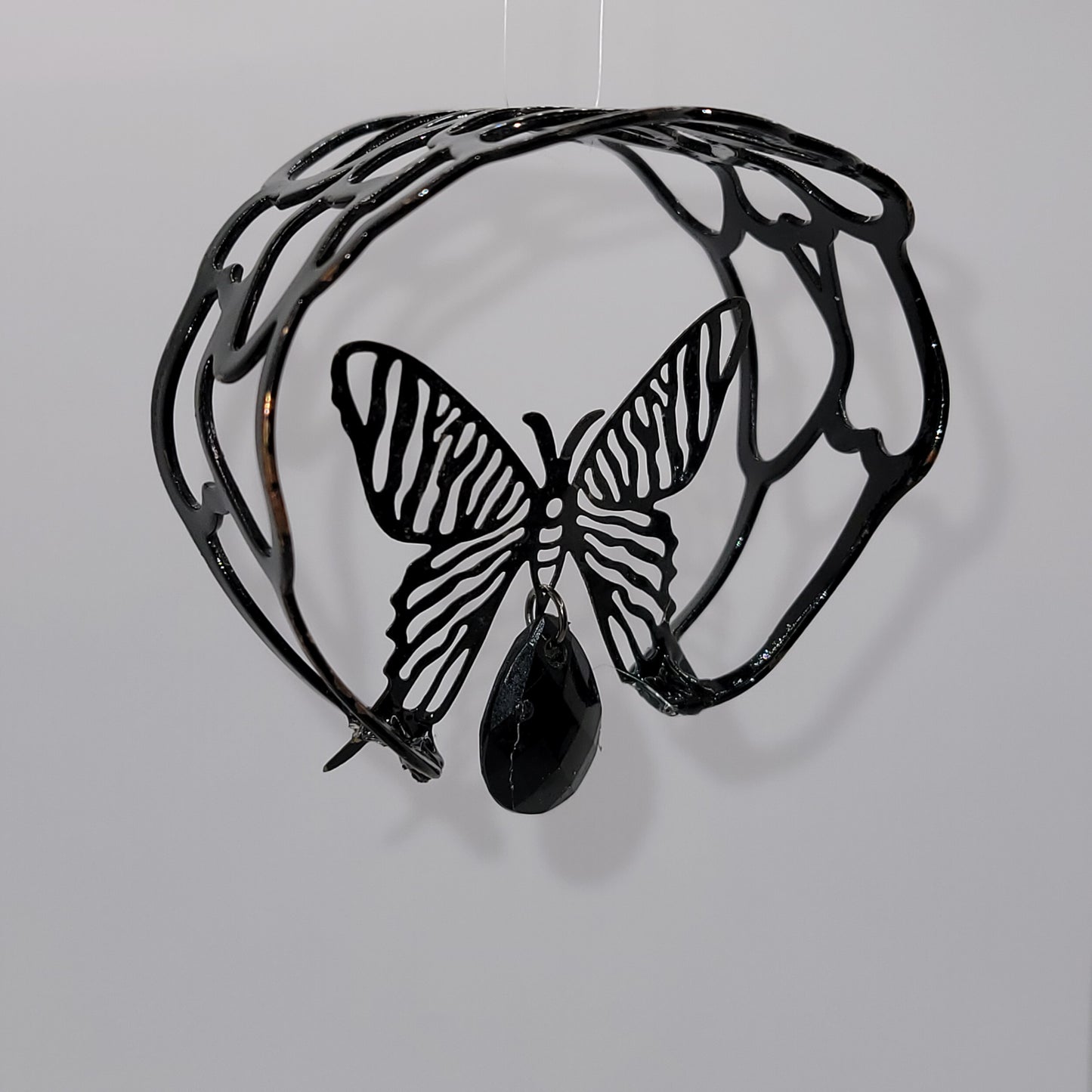 Handcrafted Black Butterfly Ornament