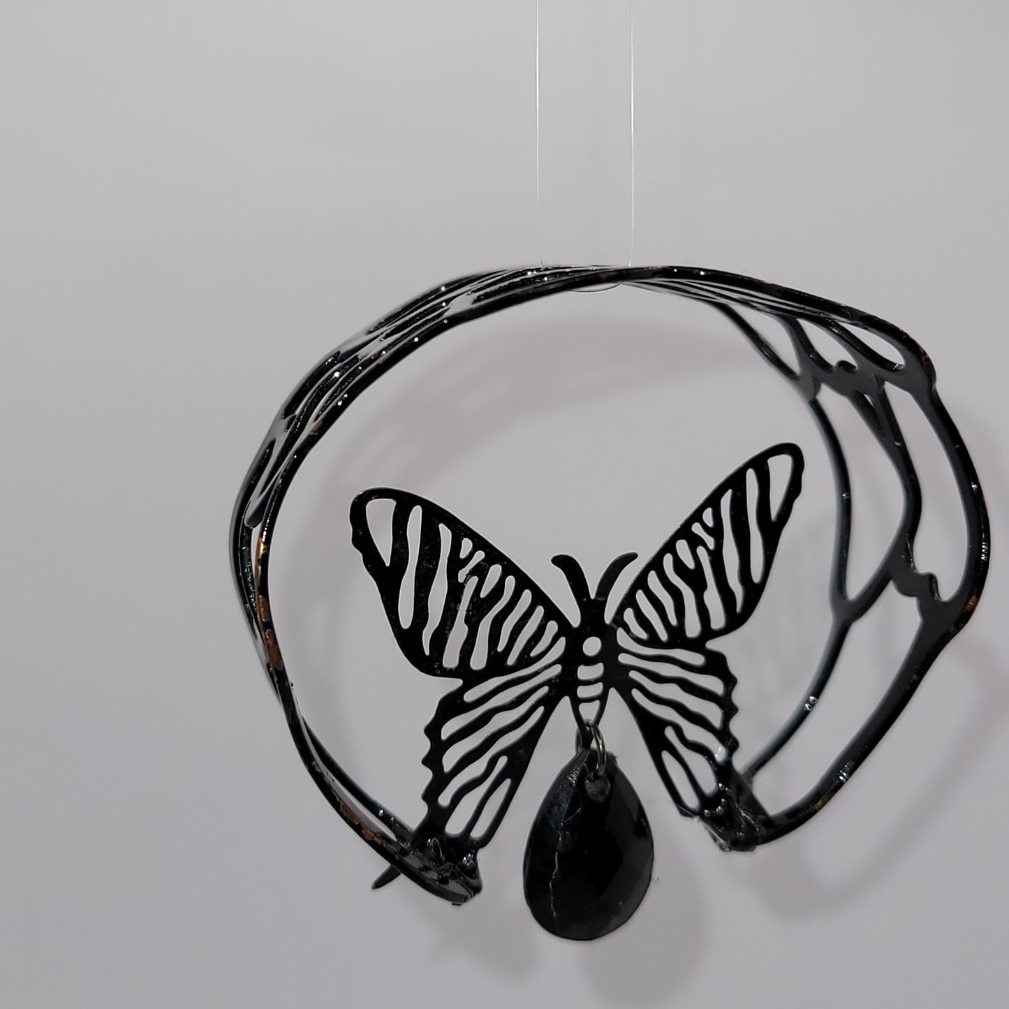 Handcrafted Black Butterfly Ornament