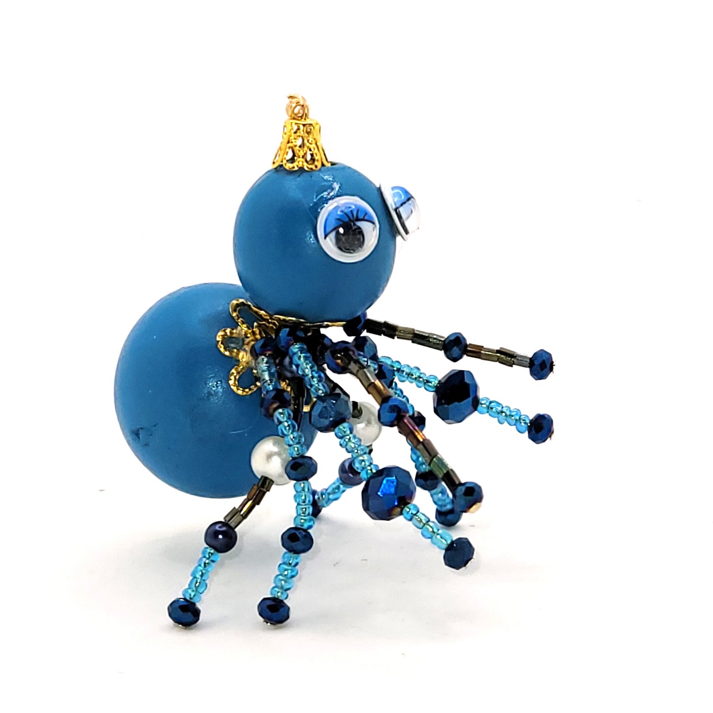 Christmas Spider, Tree Decoration, Holiday Insect, Friendly Spider, OOAK, Ornament,