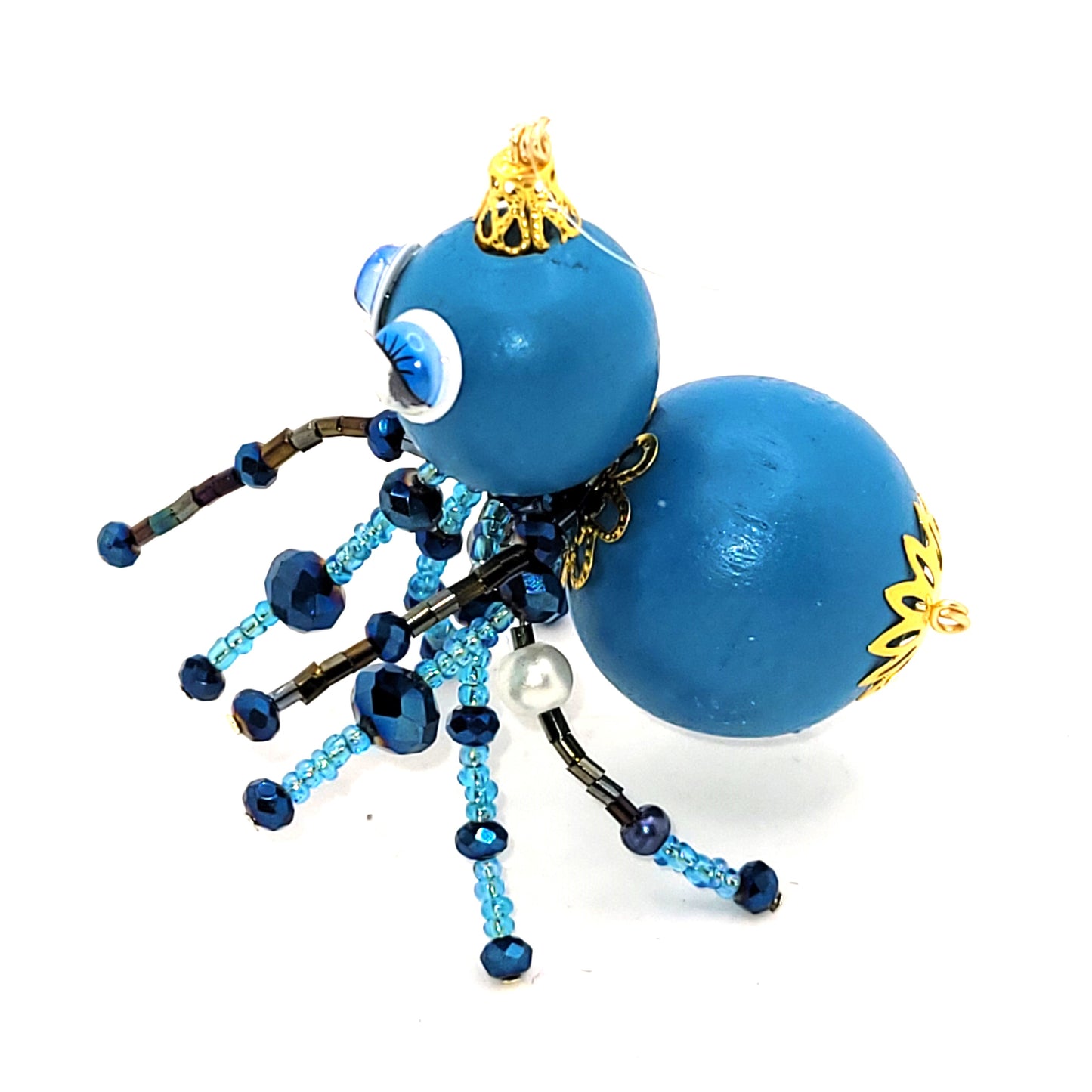 Christmas Spider, Tree Decoration, Holiday Insect, Friendly Spider, OOAK, Ornament,